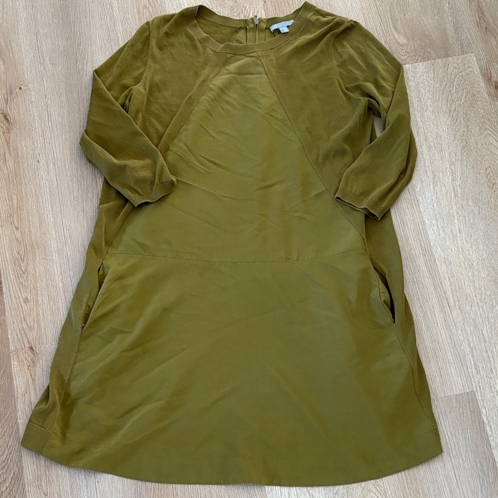COS Olive Long Sleeve Dress